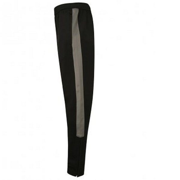 Finden and Hales Herr Stickade Träningsoverallsbyxor XXS Svart/Gunmeta Black/Gunmetal Grey XXS