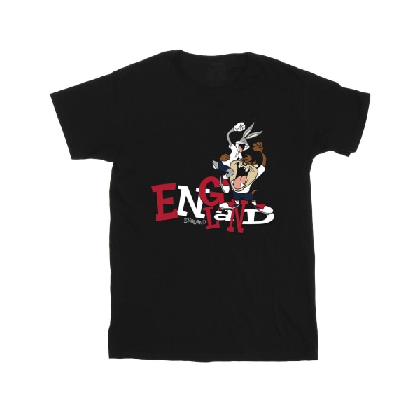 Looney Tunes Boys Bugs & Taz England T-shirt 12-13 år Svart Black 12-13 Years