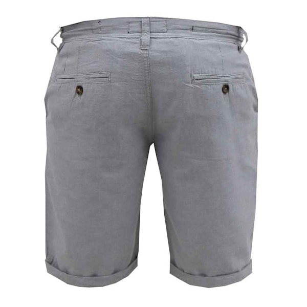 Duke Herr D555 Newgate Oxford Shorts 48R Grå Grey 48R