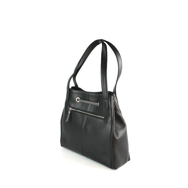 Eastern Counties Leather Keziah Läderhandväska One Size Svart/ Black/Dark Grey One Size