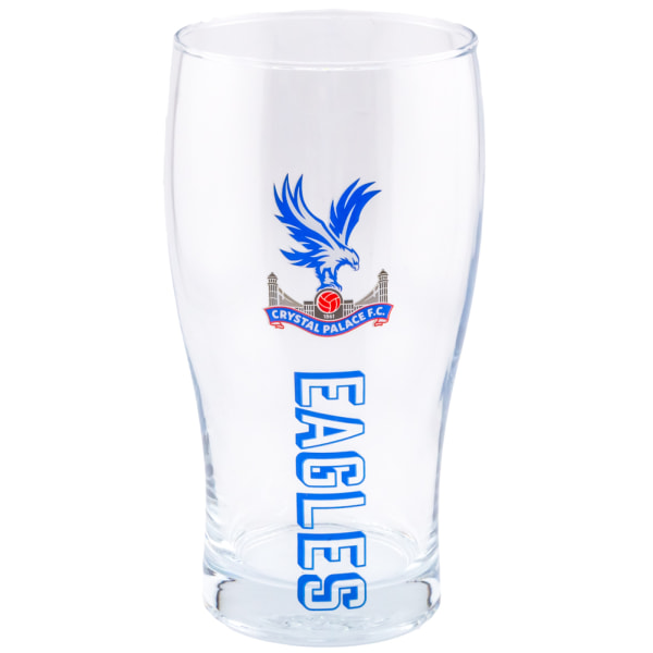 Crystal Palace FC Tulip Pint Glas One Size Klar Clear One Size