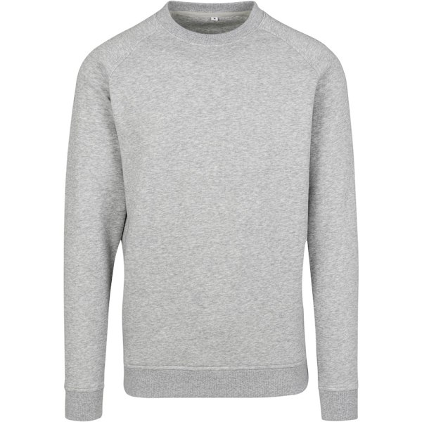 Bygg ditt varumärke Herr Raglan-ärm Crew Neck Sweat XL Heather Heather Grey XL