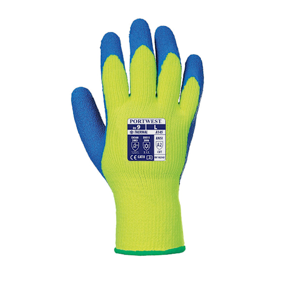 Portwest A145 Grip-handskar M Gul/Blå Yellow/Blue M