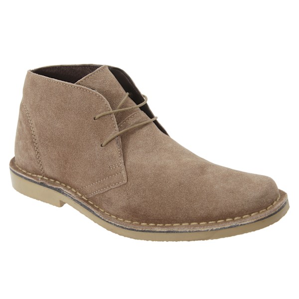 Roamers herr Classic Desert Boots i äkta mocka 12 UK Sand Sand 12 UK