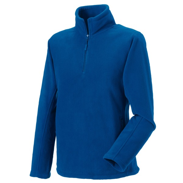 Russell Herr Quarter Zip Fleece Top M Bright Royal Blue Bright Royal Blue M