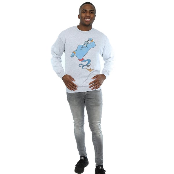 Aladdin Herr Klassisk Genie Heather Sweatshirt L Heather Grey Heather Grey L