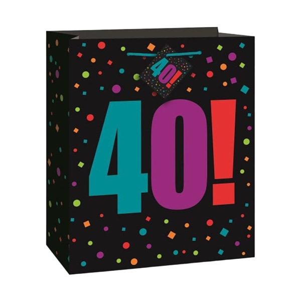 Unik presentpåse för 40-årsfest One Size Flerfärgad Multicoloured One Size