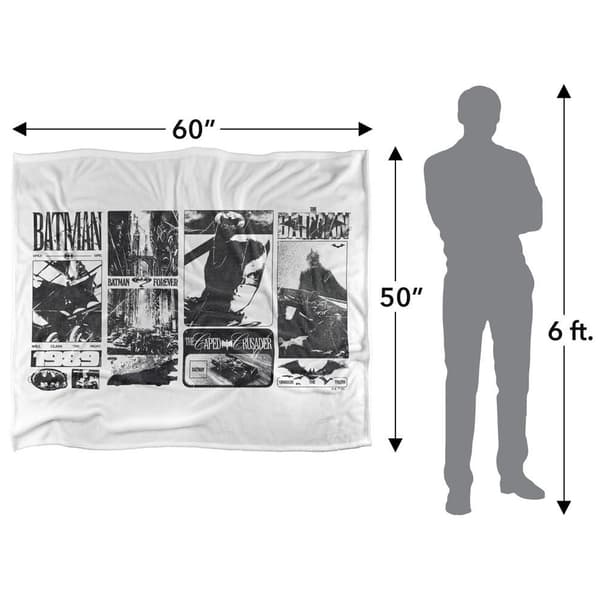 Batman Through The Years Live Action Filt 147cm x 91cm Multi Multicoloured 147cm x 91cm