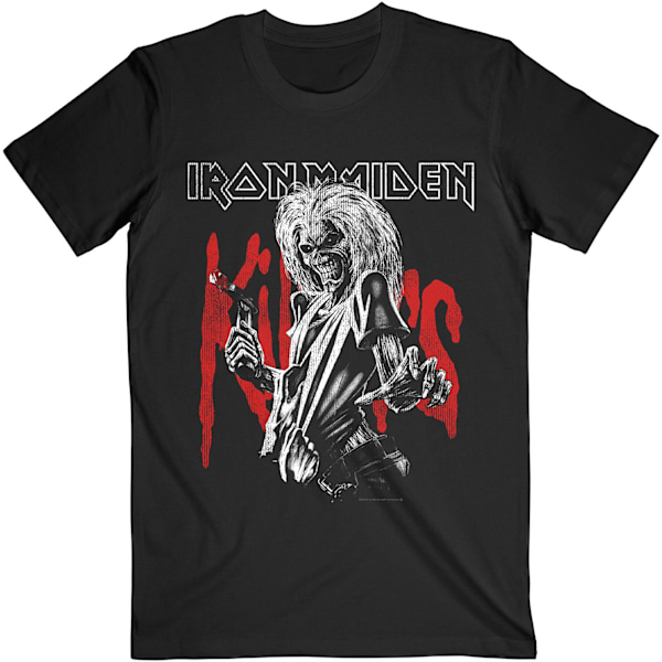 Iron Maiden Unisex Adult Killers Eddie Large Graphic Distress T Black XXL