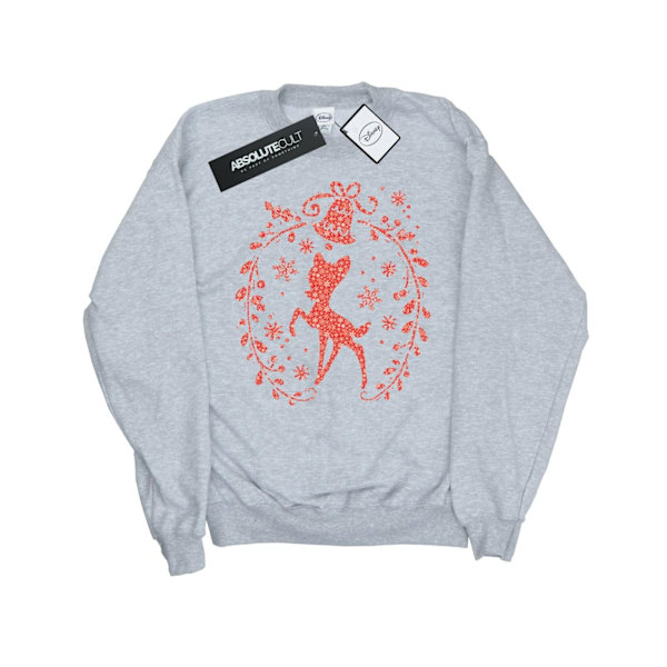Disney Girls Bambi Julkrans Sweatshirt 7-8 År Sport Sports Grey 7-8 Years