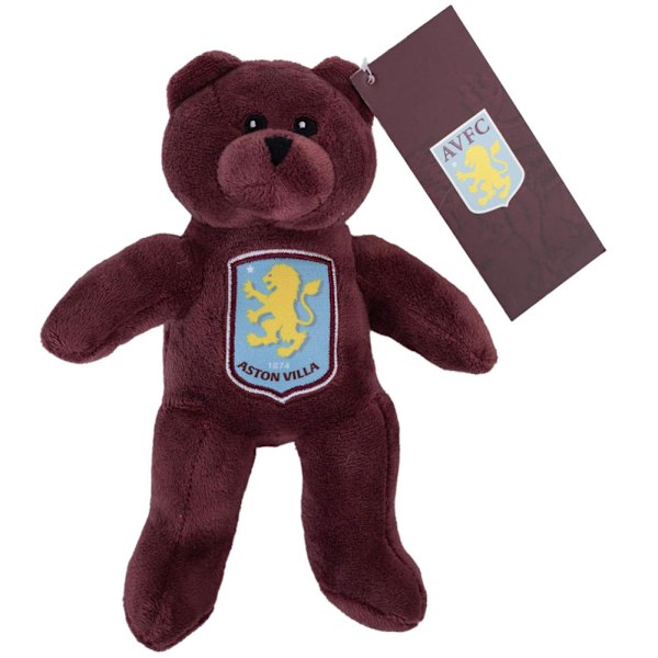 Aston Villa FC Mini Nallebjörn Plyschleksak One Size Vinröd Claret One Size