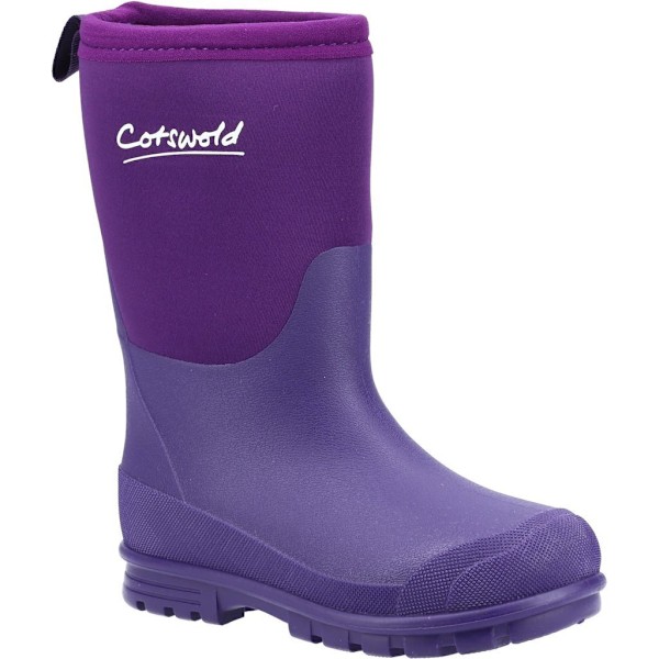 Cotswold Barn/Barn Hilly Neoprenestövlar 5 UK Lila Purple 5 UK