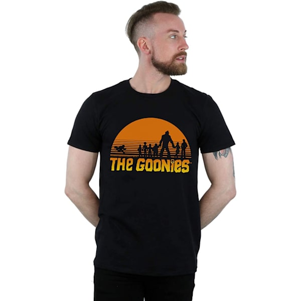 The Goonies Unisex Adult Sunset T-Shirt M Svart/Orange Black/Orange M