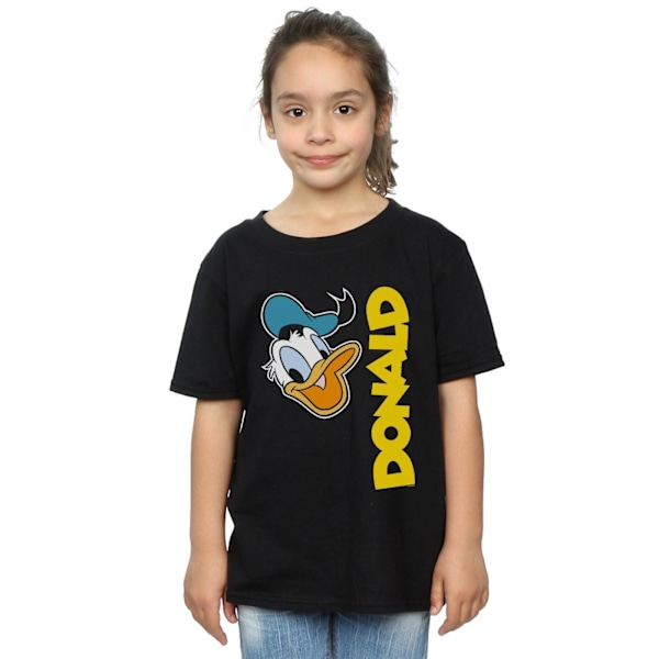 Disney Girls Donald Duck Greetings Bomull T-shirt 12-13 År B Black 12-13 Years