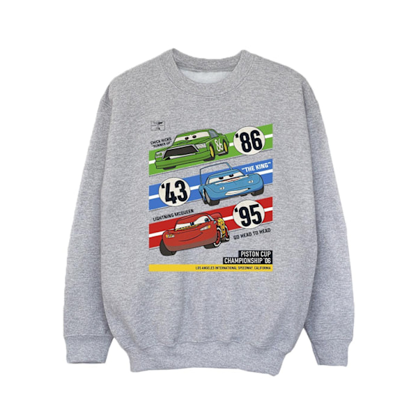 Disney Girls Cars Piston Cup Champions Sweatshirt 3-4 år Spo Sports Grey 3-4 Years