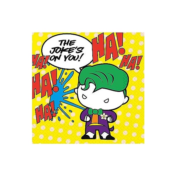 Batman The Joker engångsservetter (16-pack) One Size Multi Multicoloured One Size