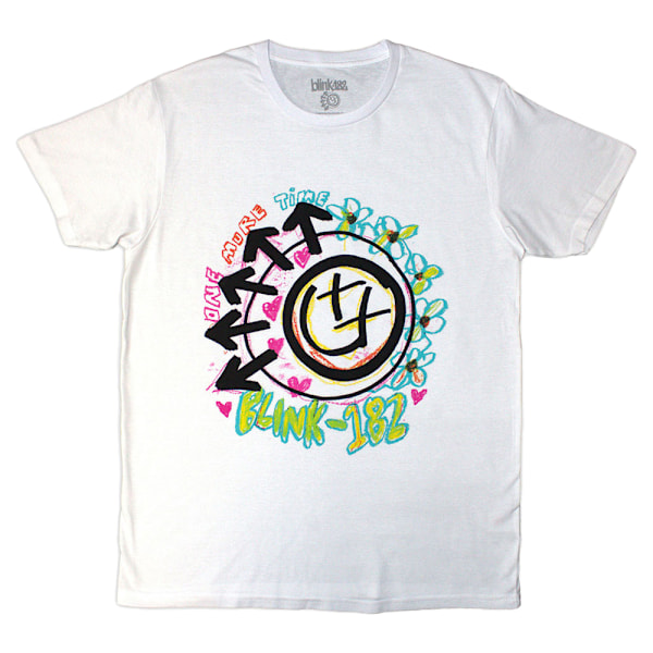 Blink 182 Unisex Vuxen Crayon T-Shirt S Vit White S