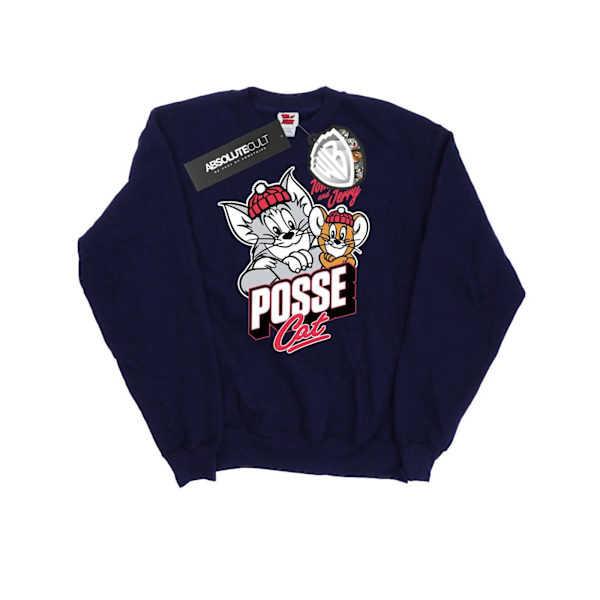 Tom And Jerry Dam/Dam Posse Katt Sweatshirt XXL Marinblå Navy Blue XXL