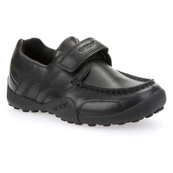Geox Pojkar Snake Loafer Lackläder Mockasin Skolskor 1 U Black 1 UK