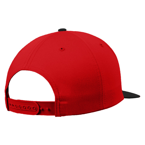 Yupoong Flexfit Unisex Classic Varsity Snapback Cap One Size Re Red/Black One Size