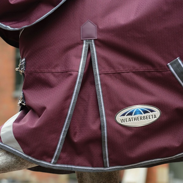 Weatherbeeta Comfitec Plus Dynamic II Avtagbar Hals Lätt Hästtäcke Maroon/Grey/White 4´ 3