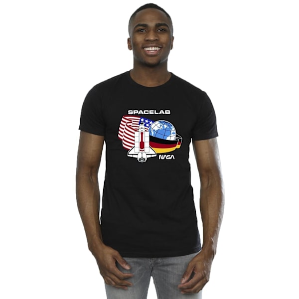 NASA Herr Space Lab T-shirt 4XL Svart Black 4XL