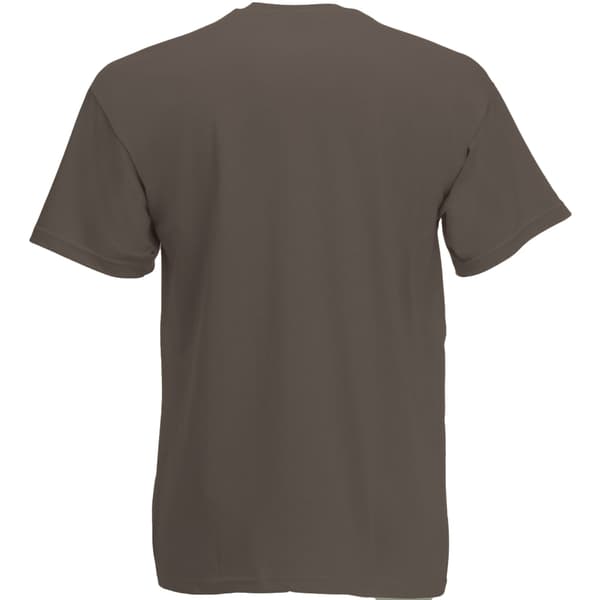 Herr Value Kortärmad Casual T-shirt Medium Mörkbrun Dark Brown Medium