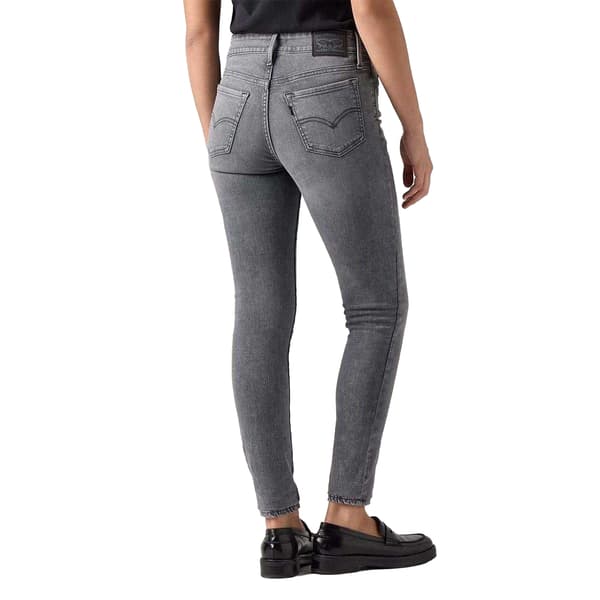Levis Dam 711 Double Button Skinny Jeans 28S Ljusgrå Light Grey 28S
