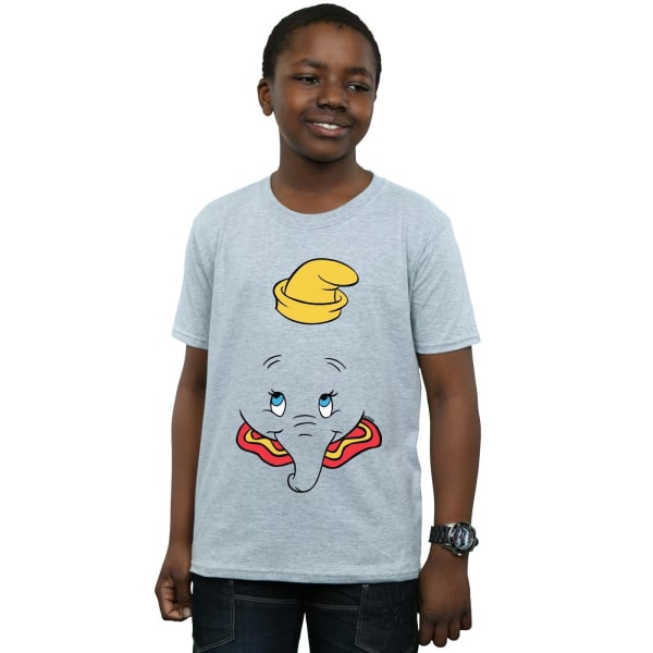 Disney Boys Dumbo Face T-Shirt 7-8 år Sports Grey Sports Grey 7-8 Years