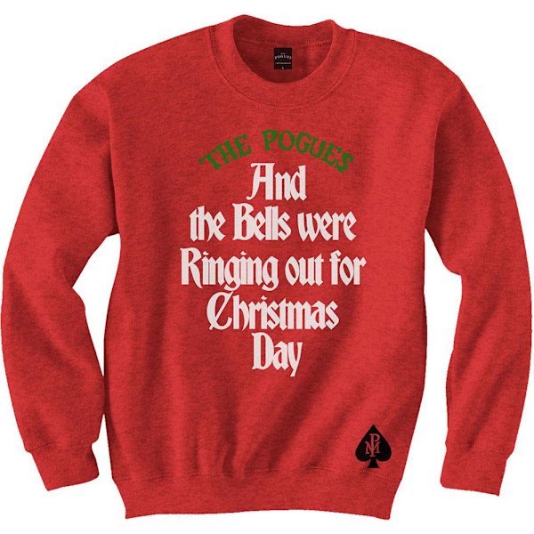 The Pogues Unisex Vuxen Bells Were Ringing Out Bomulls Sweatshirt Red XXL