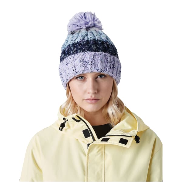 Beechfield Dam/Dam Corkscrew Pom Pom Mössa One Size Palm Palma Violet One Size