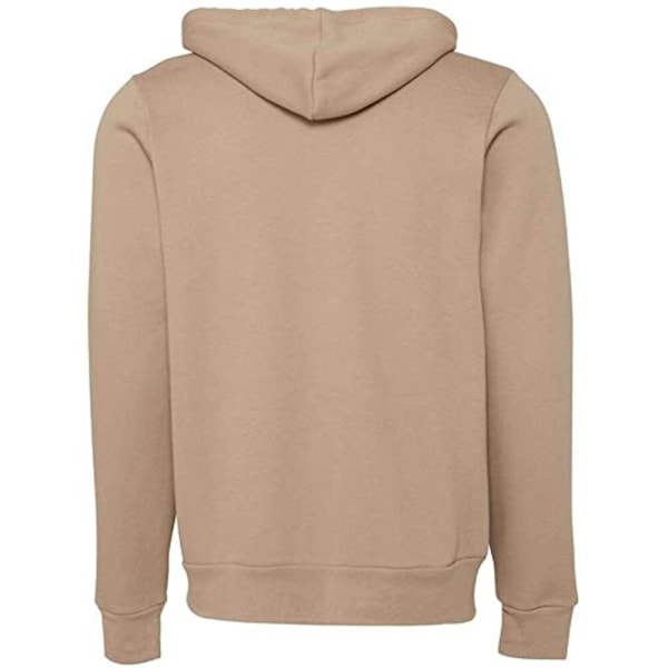 Bella + Canvas Unisex Vuxen Fleece Full Zip Hoodie S Tan Tan S