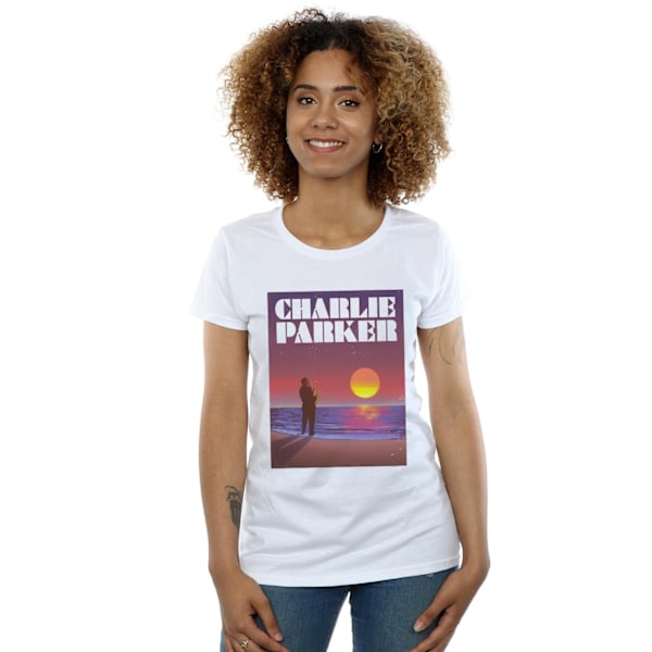 Charlie Parker Dam/Kvinnor Into The Sunset Bomull T-shirt XL White XL