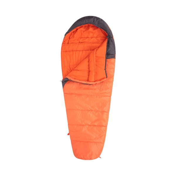 Mountain Warehouse Summit 250 Vänster Dragkedja Mumie Sovsäck 200cm Orange/Black 200cm