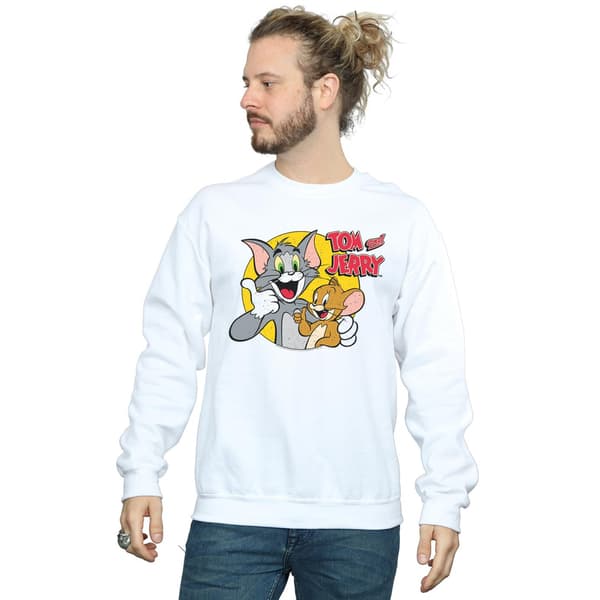 Tom And Jerry Herr Sweatshirt XXL Vit White XXL