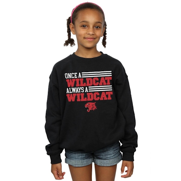 Disney Girls High School Musical The Musical Once A Wildcat Sweatshirt Black 12-13 Years