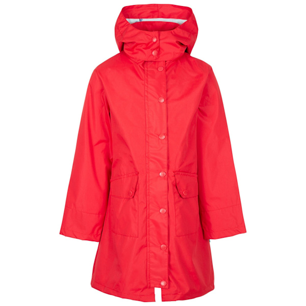 Trespass Flickor Drizzling Vattentät Jacka 7-8 År Röd Red 7-8 Years