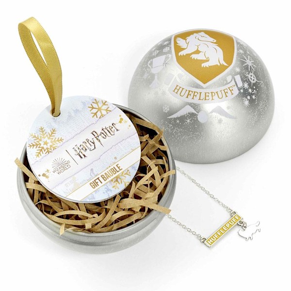 Harry Potter Hufflepuff Julgranskula One Size Silver/Vit/ Silver/White/Gold One Size