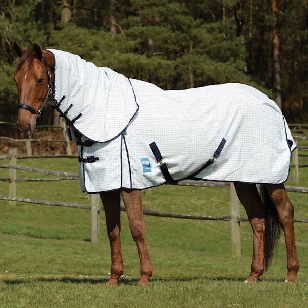 Kool Coat Classic III Combo Neck Hästtäcke 5´ 9 Vit/ White/Navy 5´ 9
