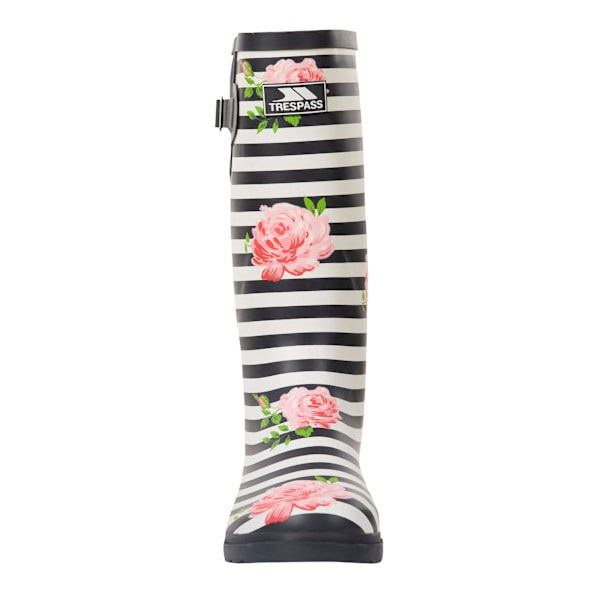 Trespass Elena Blommiga Gummistövlar för Dam/Kvinnor 5 UK Marinblå/ Navy/White/Pink 5 UK