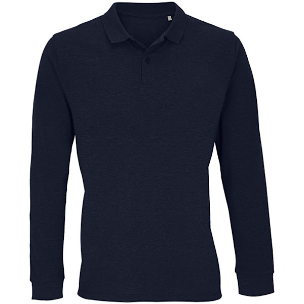 SOLS Unisex Adult Planet Piqué Long-Sleeved Polo Shirt XL Frenc French Navy XL