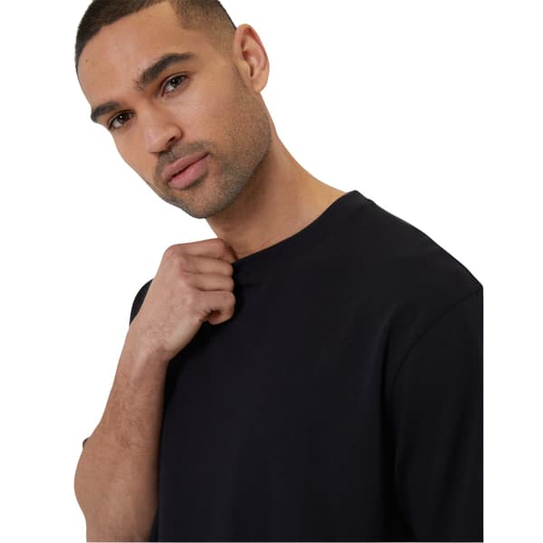 Threadbare Herr Våfflad Regular T-shirt L Svart Black L