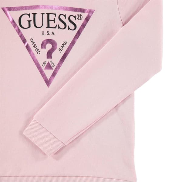 Guess Barn/Kids Logotyp Bomullshuvtröja 8 År Rosa Pink 8 Years