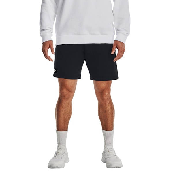 Under Armour Rival Fleece Shorts L R Svart/Vit Black/White L R