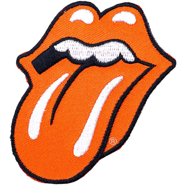 The Rolling Stones Classic Tongue Patch One Size Orange Orange One Size