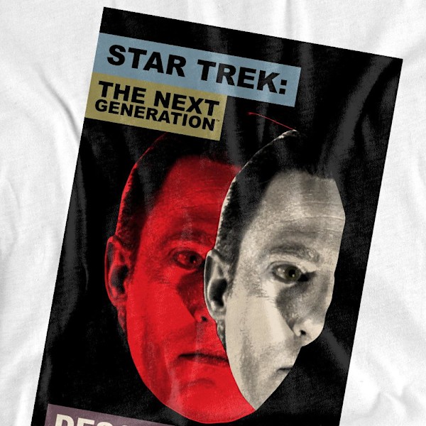 Star Trek Herr The Next Generation Säsong 6 Avsnitt 26 T-Shirt White XL