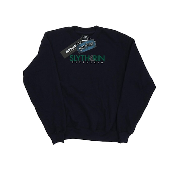 Harry Potter Dam/Kvinnor Slytherin Text Sweatshirt M Svart Black M