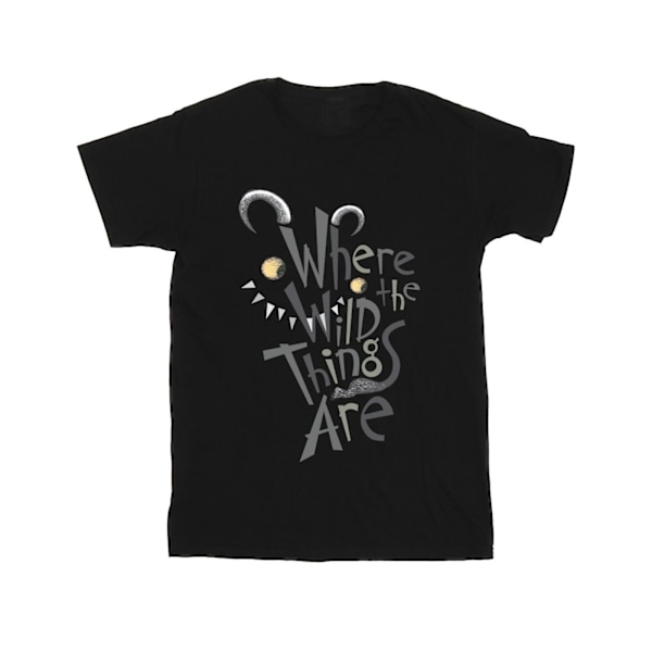 Where The Wild Things Are Pojkar T-shirt 9-11 År Svart Black 9-11 Years