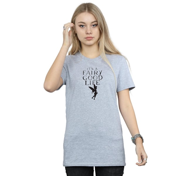 Disney Dam/Damer Tinkerbell Fairy Good Life Bomull Boyfrien Sports Grey L