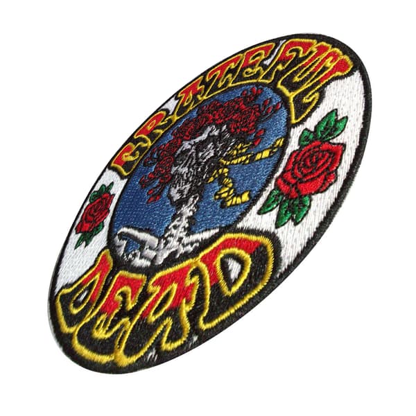Grateful Dead Bertha Circle vävt strykmärke en storlek vit/ White/Multicoloured One Size